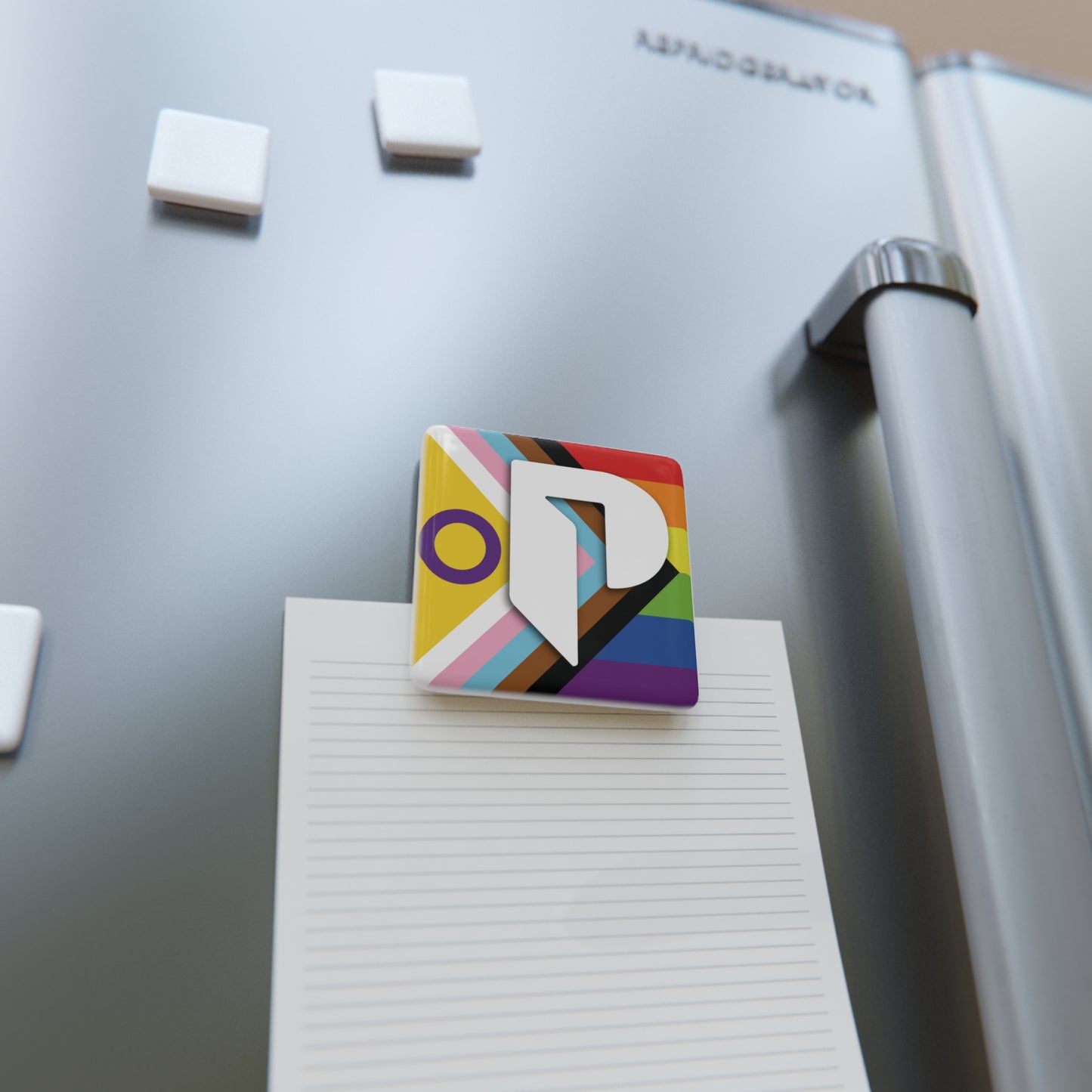 Porcelain Magnet, Square - PPAW LOGO