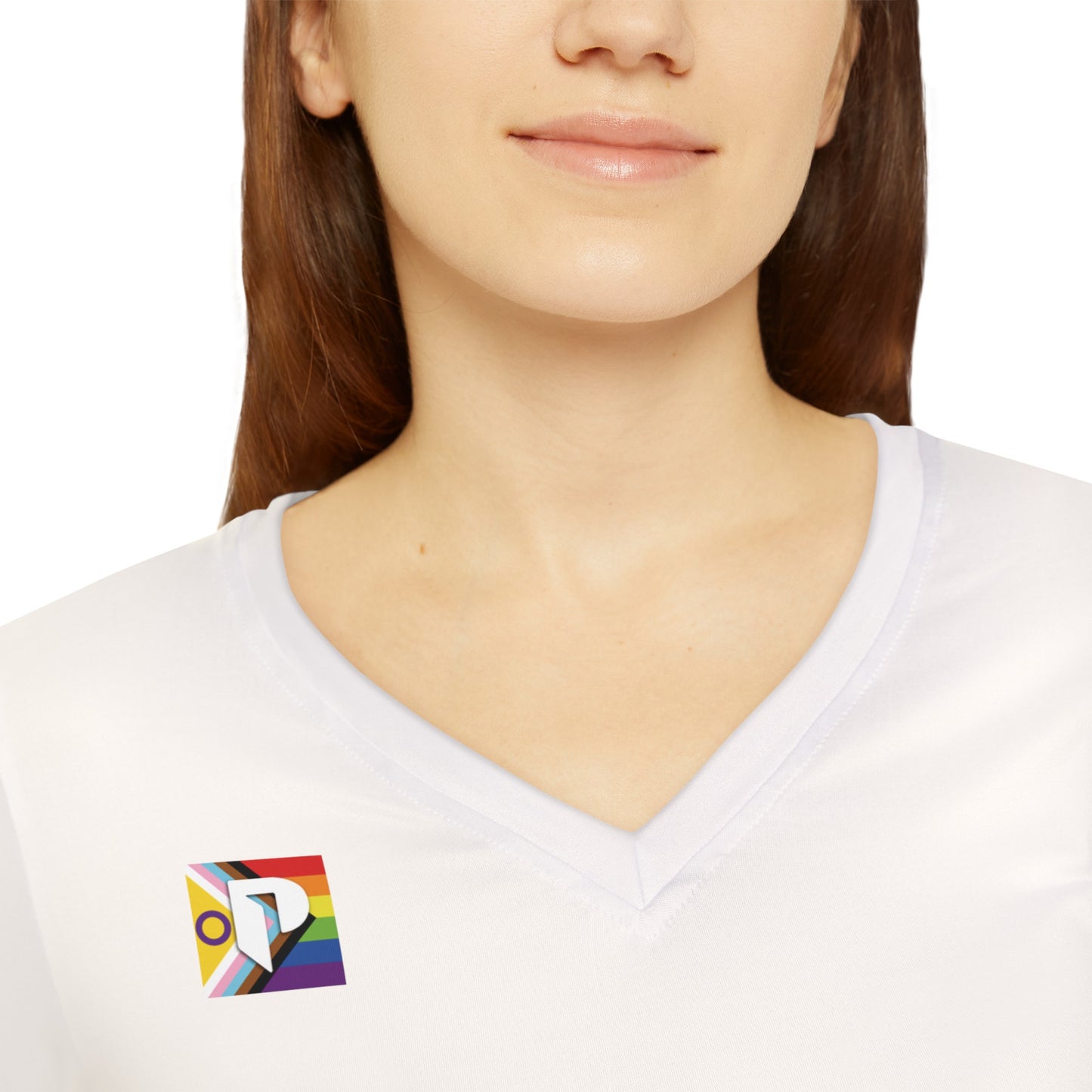 Long Sleeve V-neck Shirt - PPAW Logo