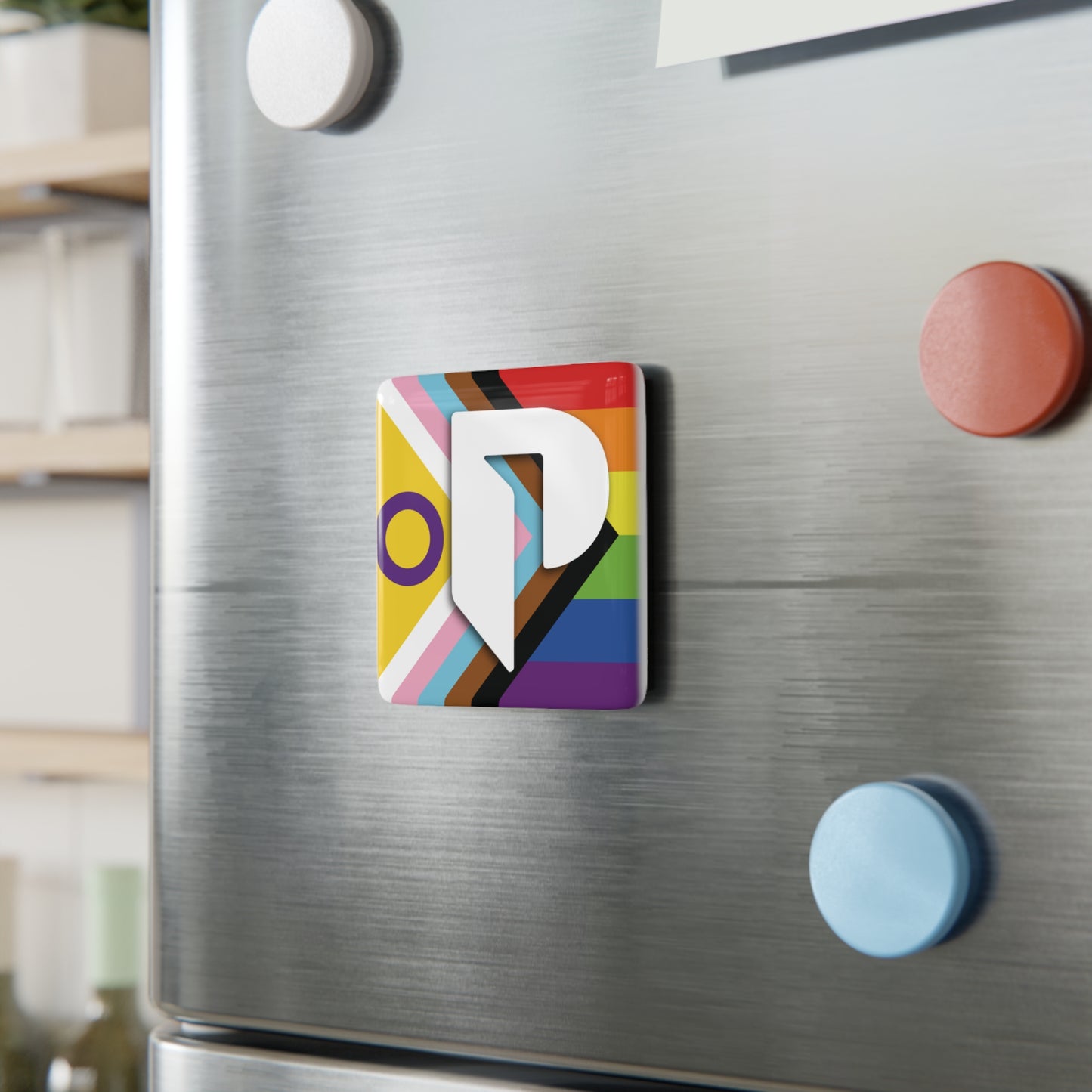 Porcelain Magnet, Square - PPAW LOGO