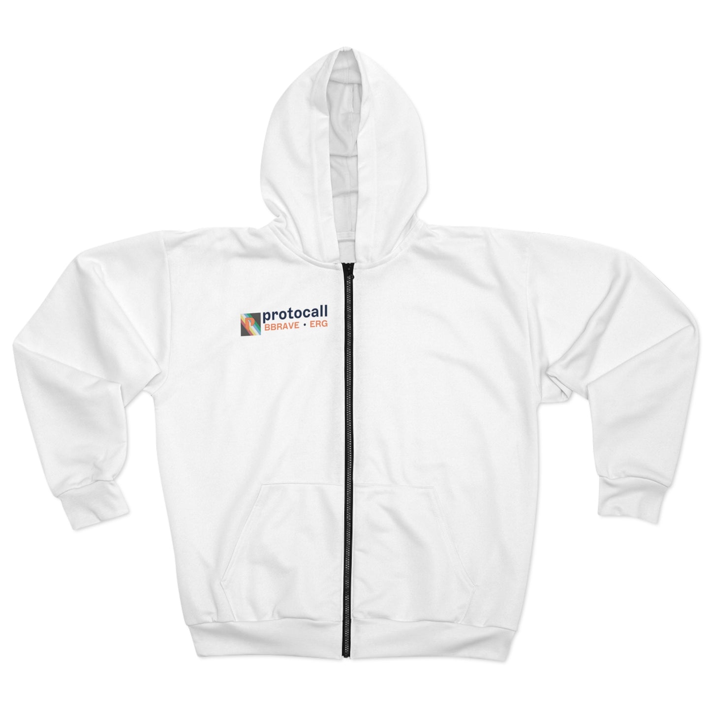 Fleece Zip Hoodie - BBRAVE Logo