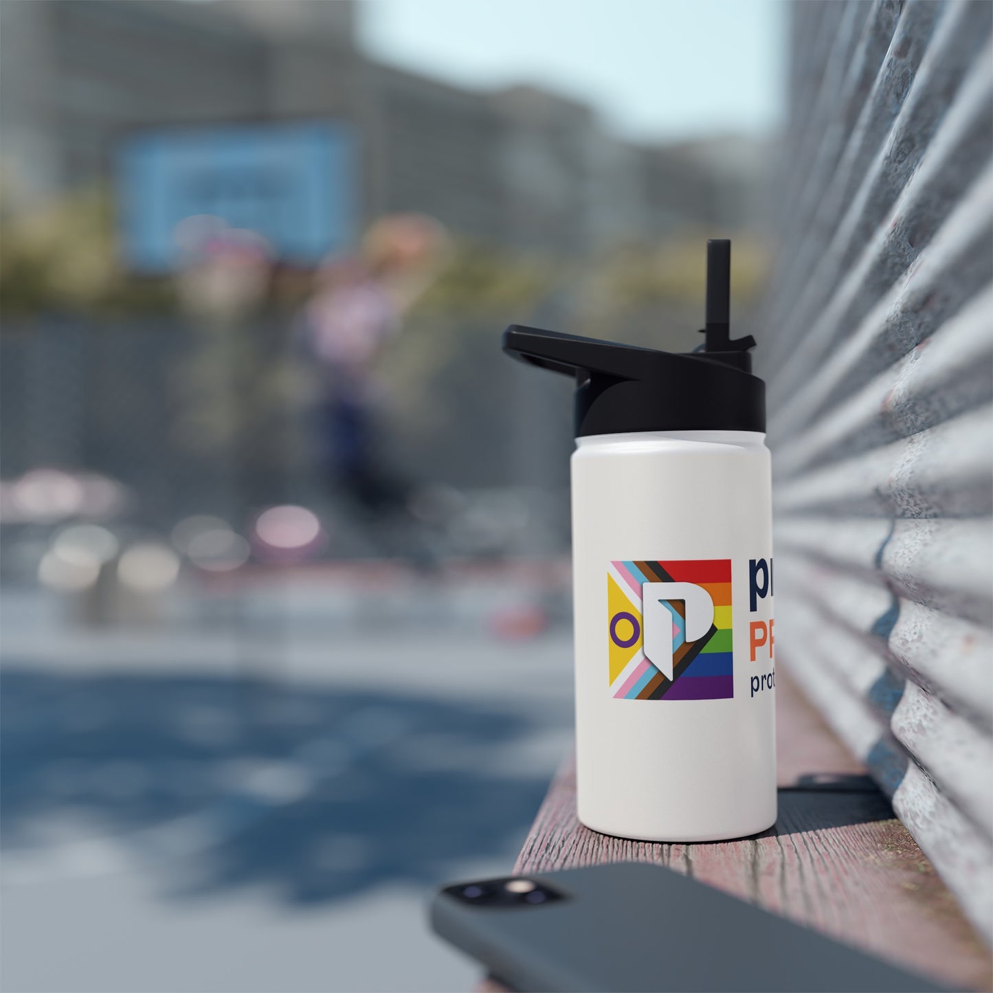 Stainless Steel Water Bottle - PPAW Logo