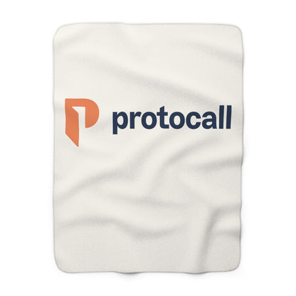 Sherpa Fleece Blanket - Protocall Logo