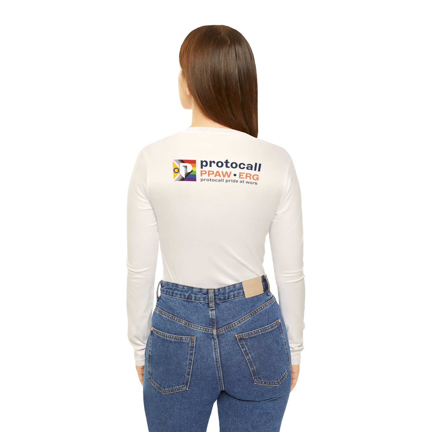 Long Sleeve V-neck Shirt - PPAW Logo