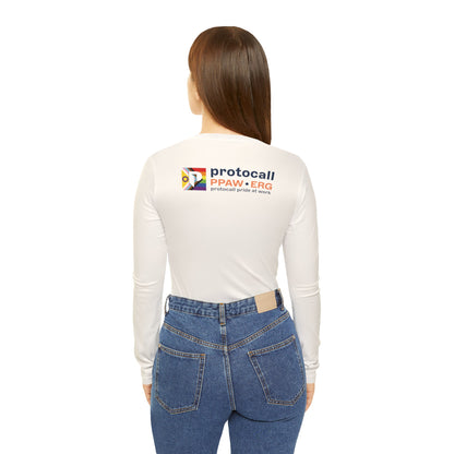 Long Sleeve V-neck Shirt - PPAW Logo