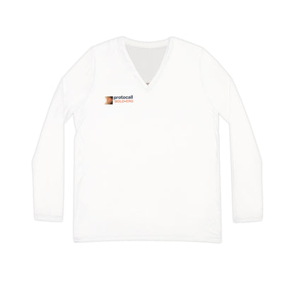 Long Sleeve V-neck Shirt - BOLD Logo