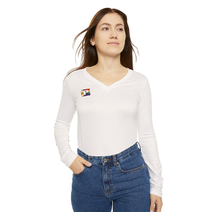 Long Sleeve V-neck Shirt - PPAW Logo