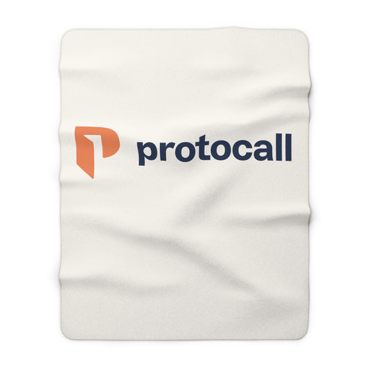 Sherpa Fleece Blanket - Protocall Logo