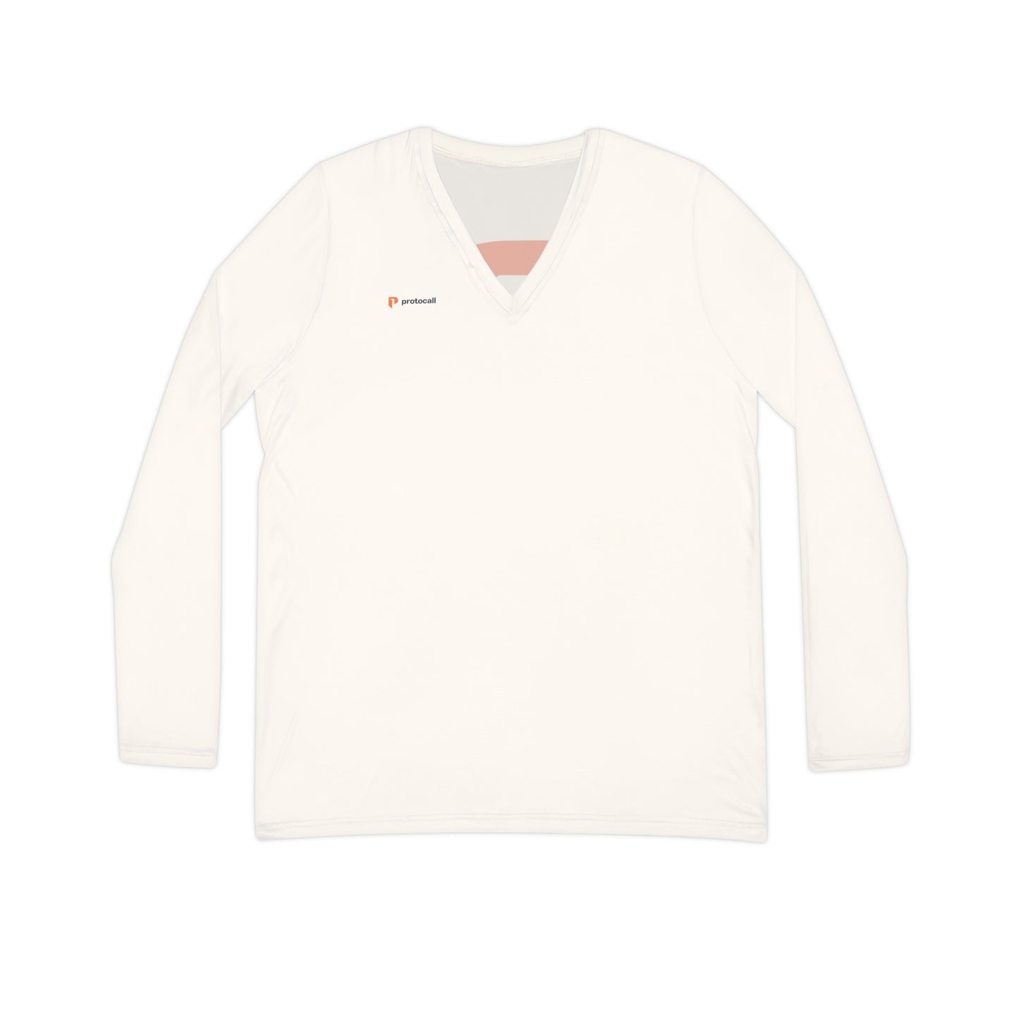 Long Sleeve V-neck Shirt - Protocall Logo